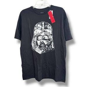 NWT Star Wars Darth Vader Men's Short Sleeve Shirt Black Size XL